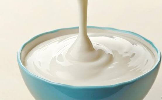 Bowl of Liquid Yogurt