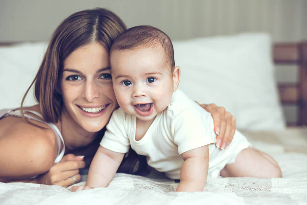 Mother and baby