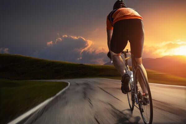 Person cycling