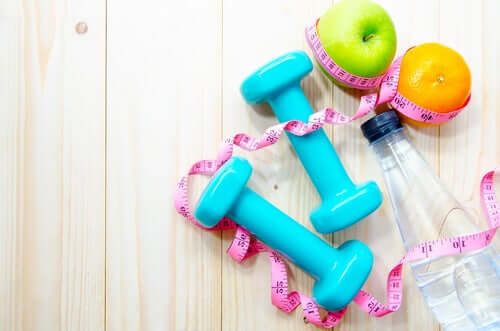Some fruit which is the ideal diet and exercise equipment.