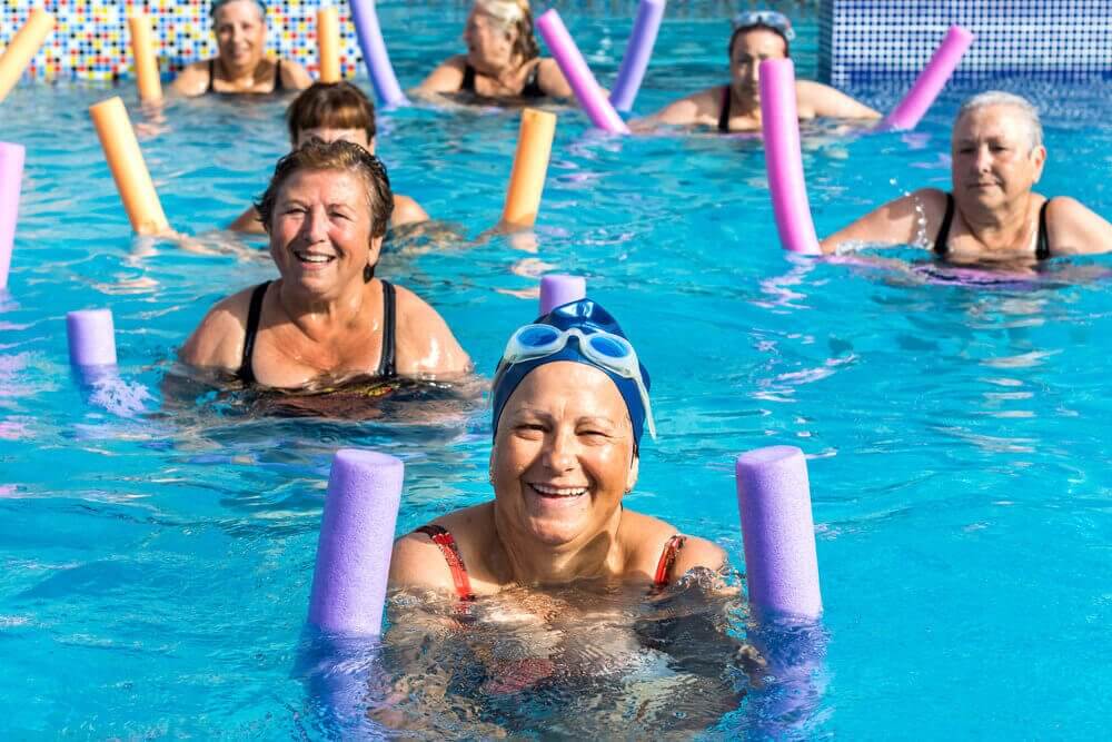 Water aerobics: exercises for seniors.