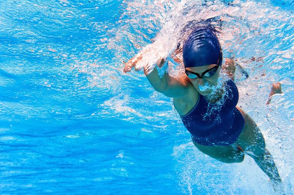 Woman swimming