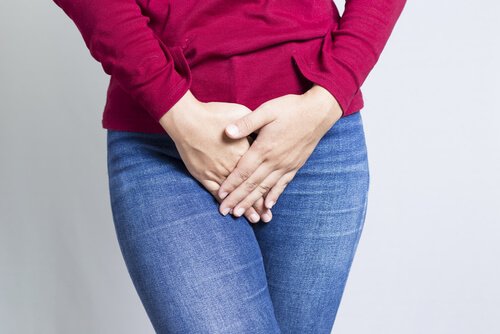 Woman with Discomfort from Vaginal Infection