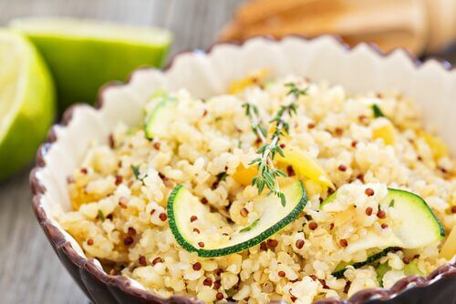 Quinoa salad for a headache