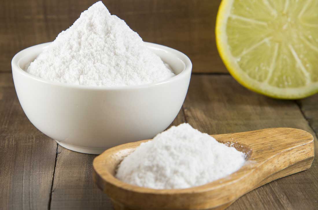 Bagepulver og citron
