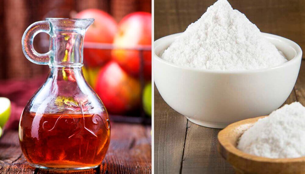 Baking soda and apple cider vinegar