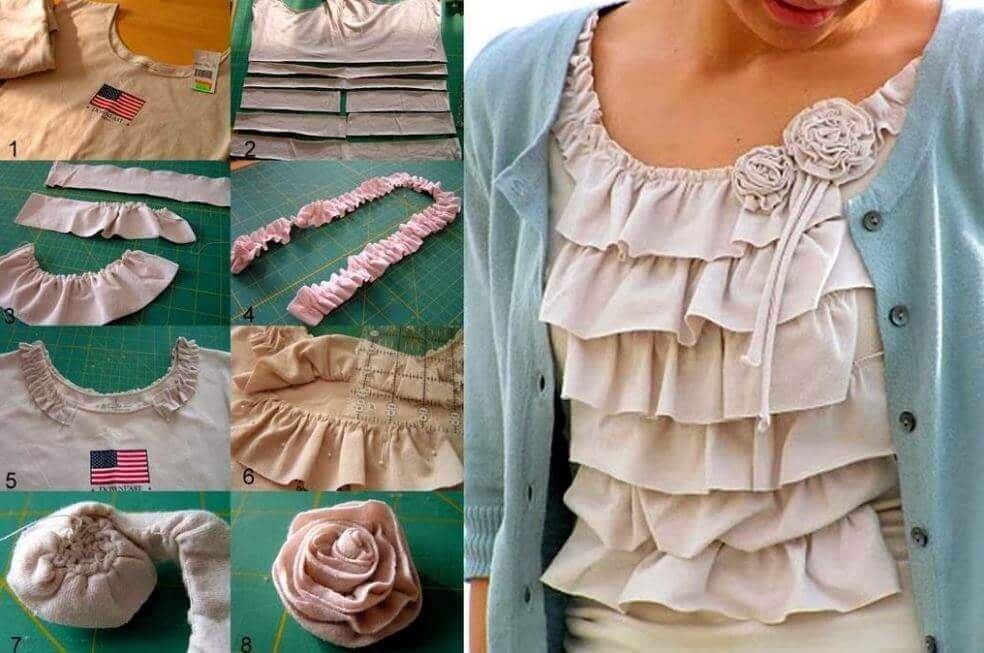 Some ideas of how to reuse old clothes.