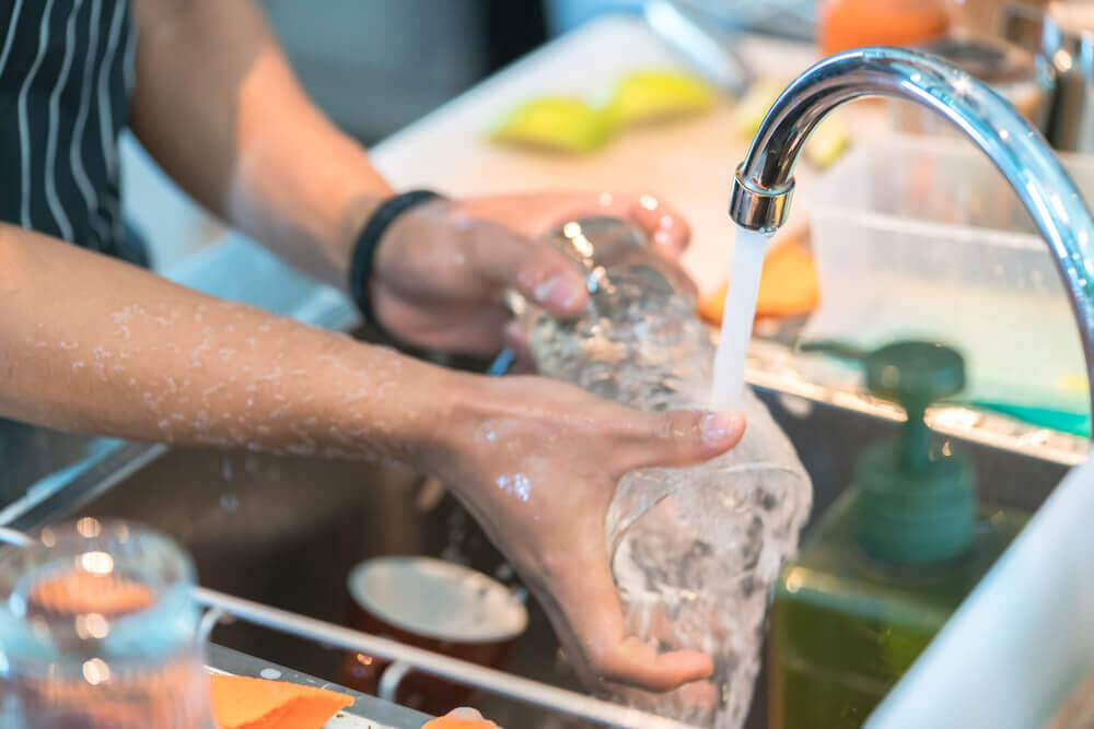 Wash dishes