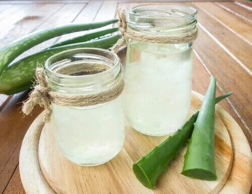 Aloe vera gel.