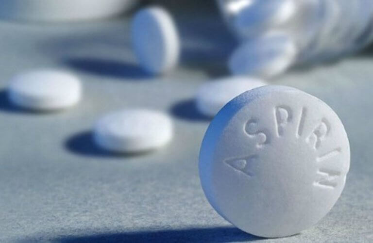 Aspirin tablets.