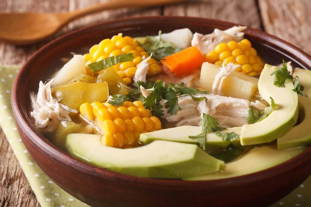 bowl of ajiaco soup