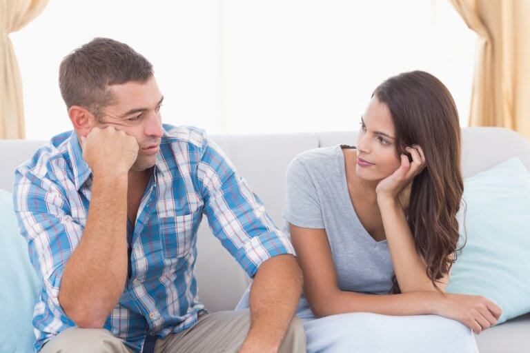 A couple arguing, one of the proofs of love.