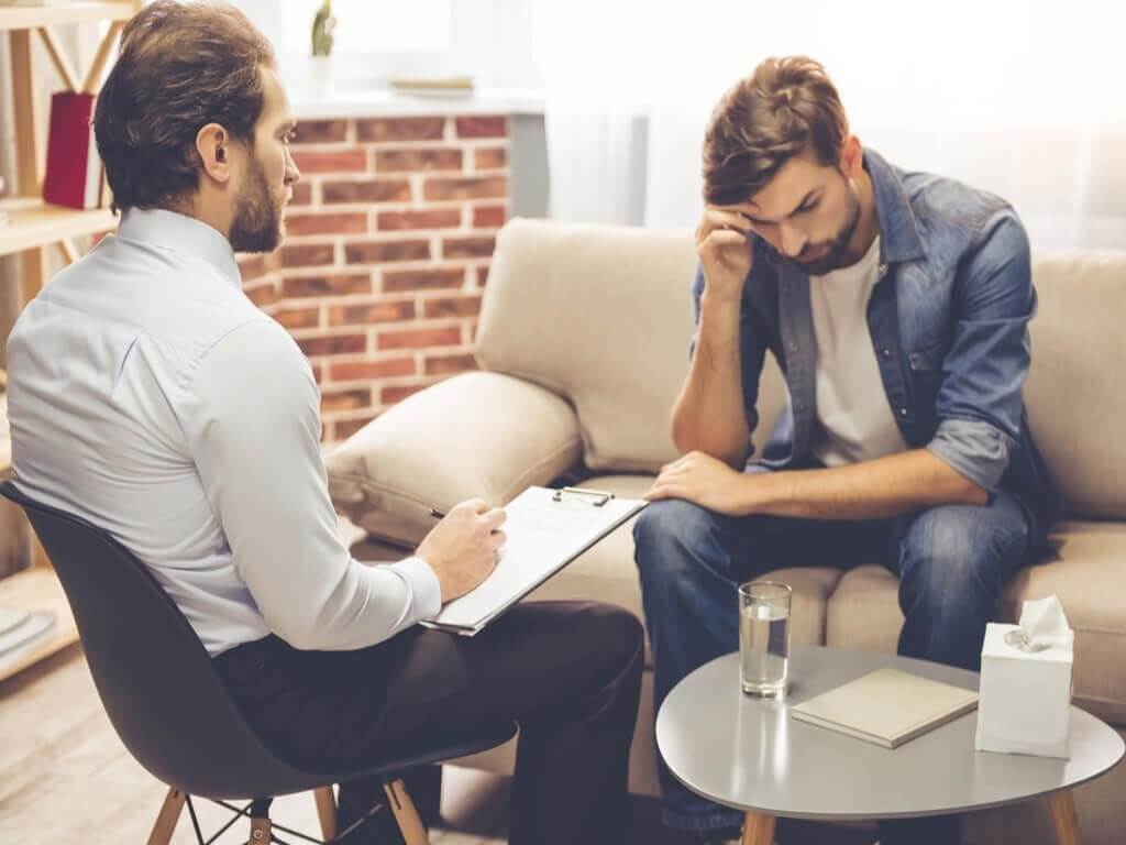 a man in therapy