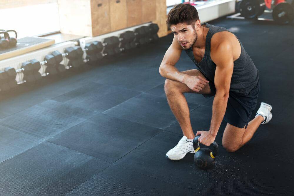 man working out