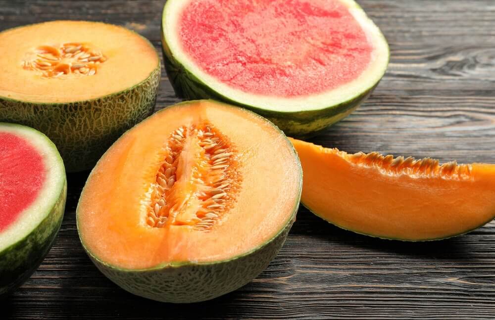 Slices of melon