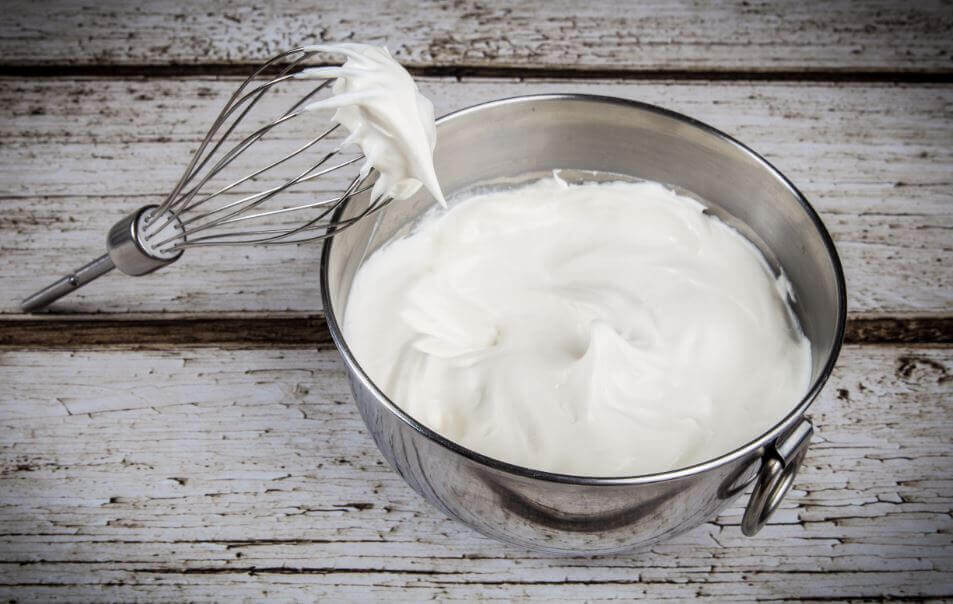 Meringue voor tres leches taart