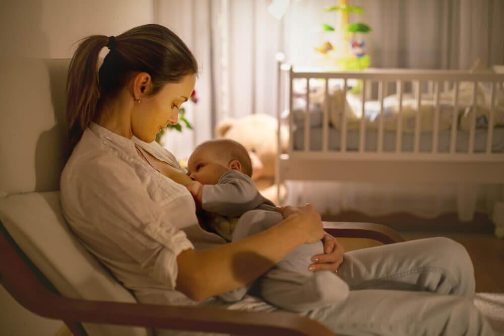 mother breastfeeding her baby