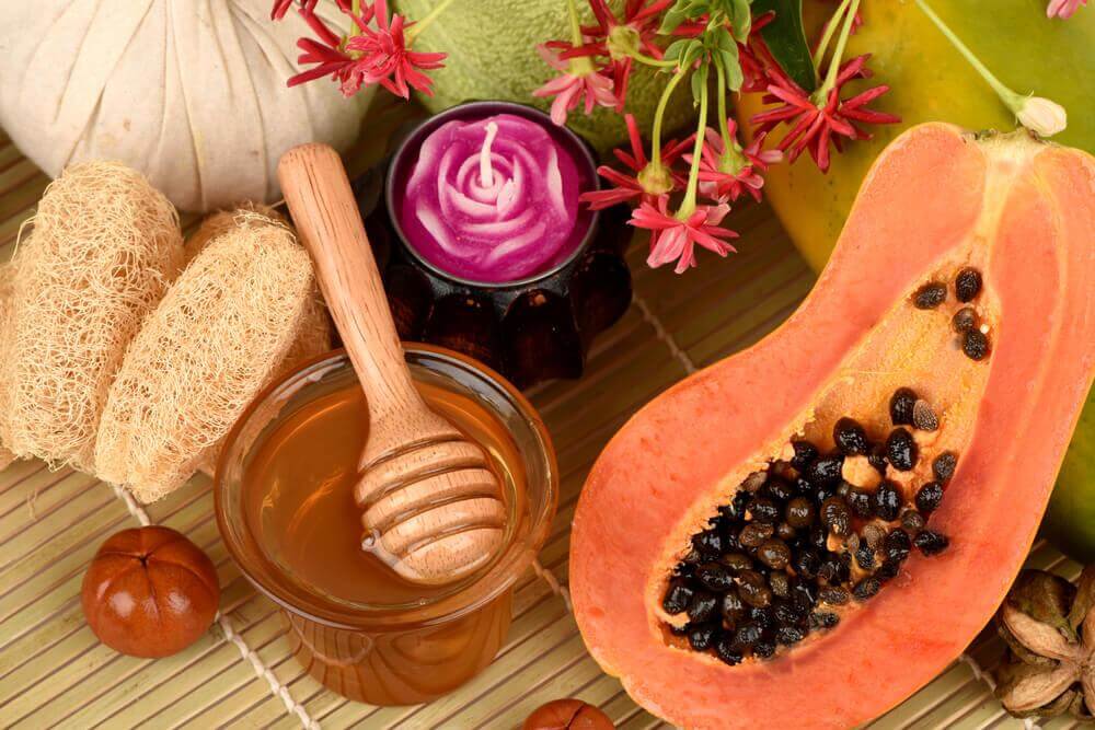 papaya and honey