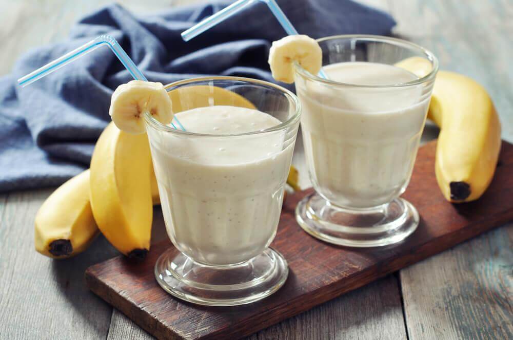 Shake med banan er eksempel på morgenmad baseret på frugt