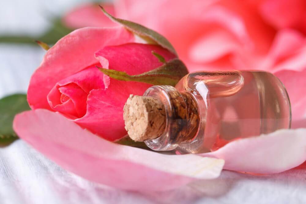 Some rose oil to make toners.