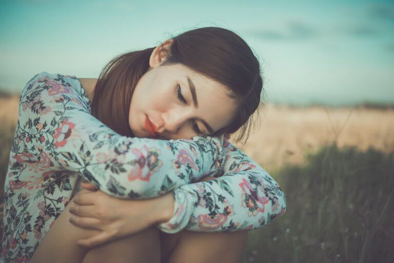 A sad woman dealing with the disappointments of life.