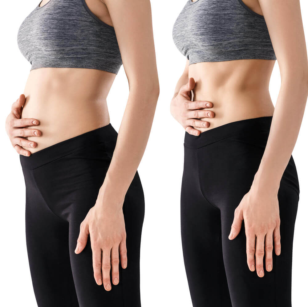 A woman doing some breathing while on the serotonin diet.