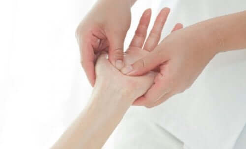 A hand massage.