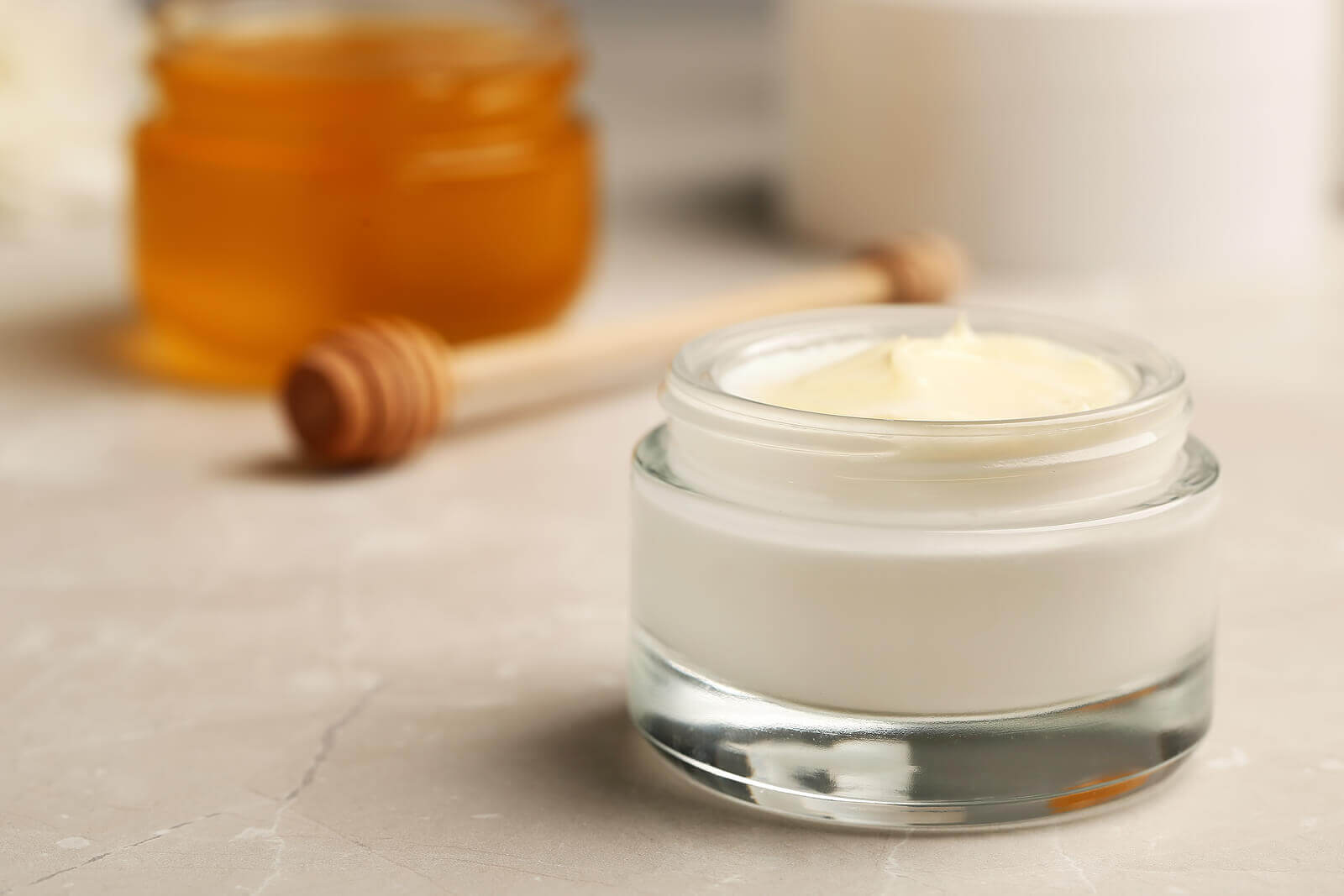 A jar of skin cream.