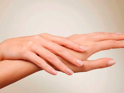 A woman's hands.