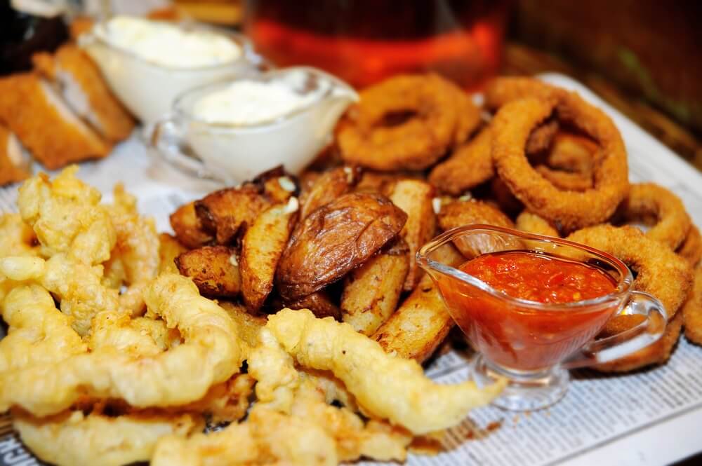 Fried and processed foods