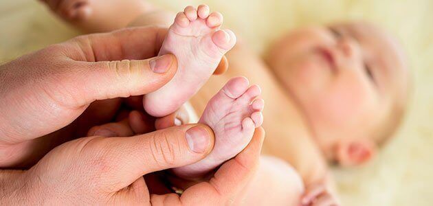 Baby feet.