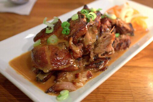 Chicken stew on a plate.