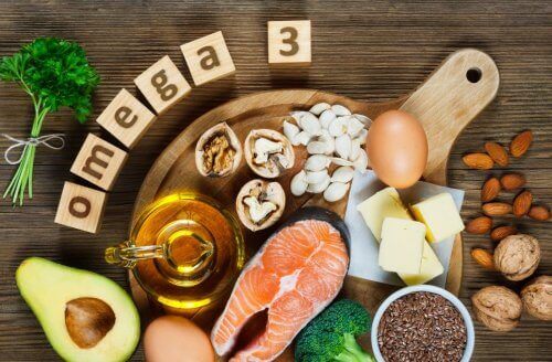 Food rich in omega-3.
