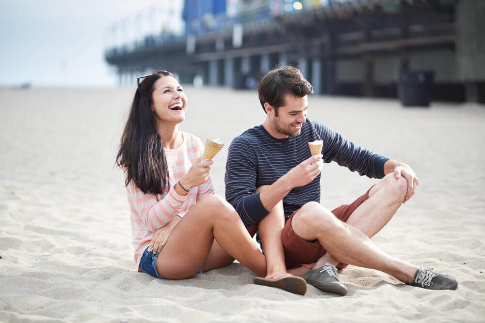 friends eating ice cream