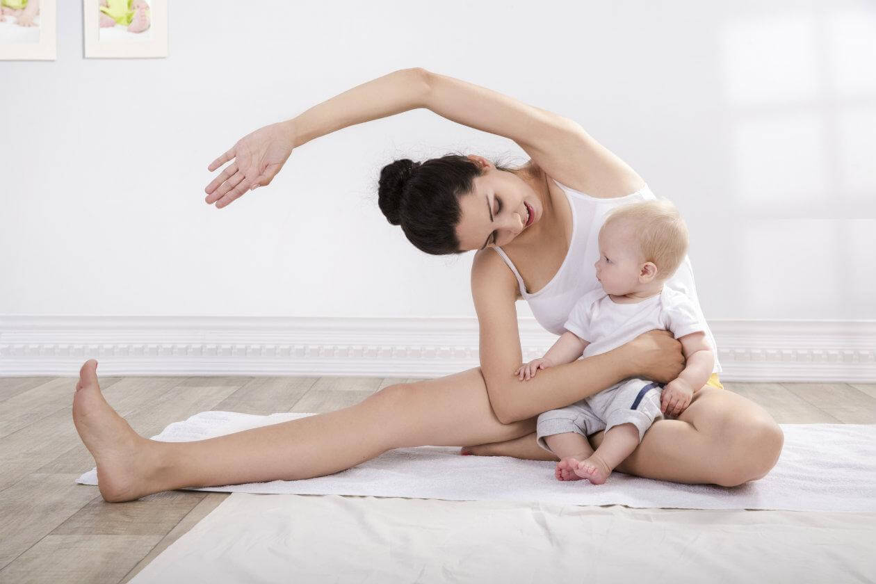 mom and baby