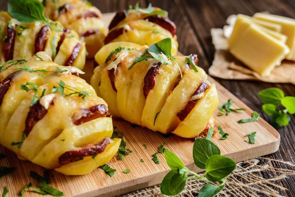 Try These Delicious Potatoes Stuffed with Chorizo and Cheese