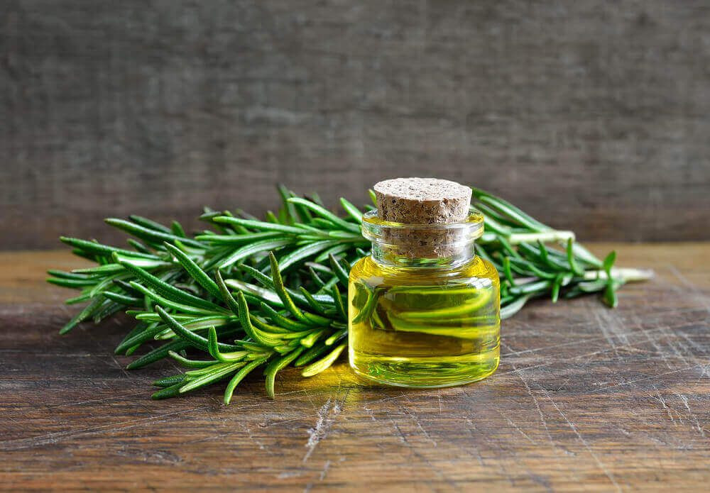 Rosemary essential oil.