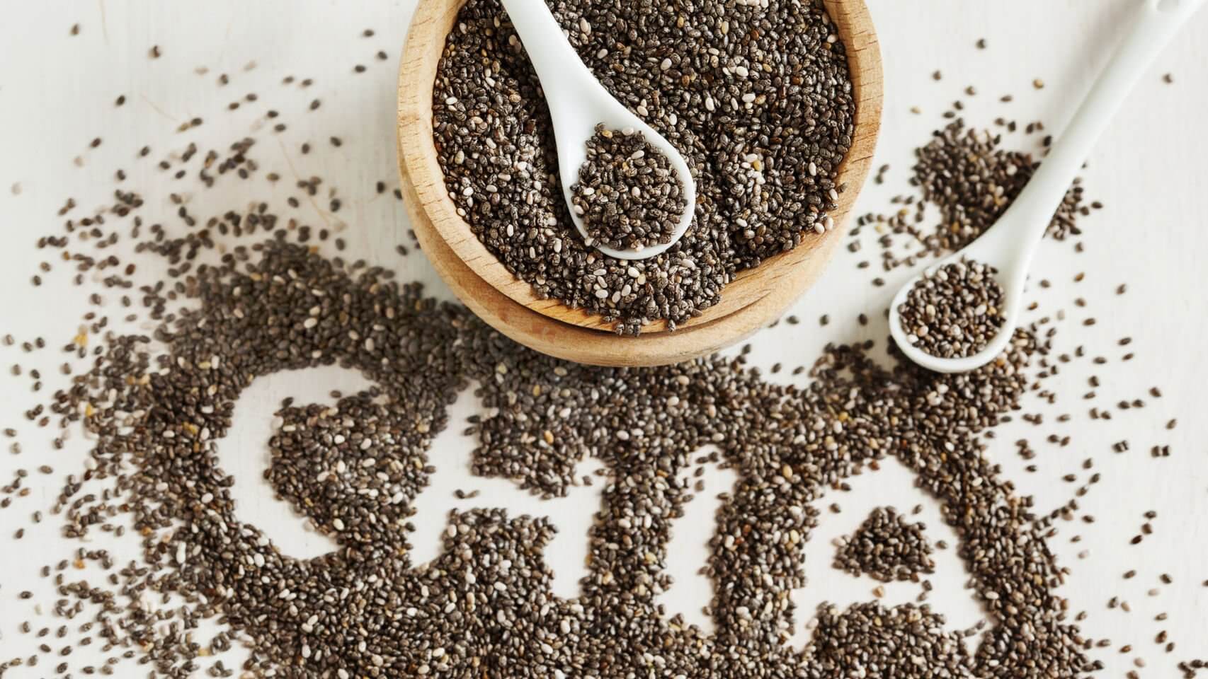 vegetables and chia seeds