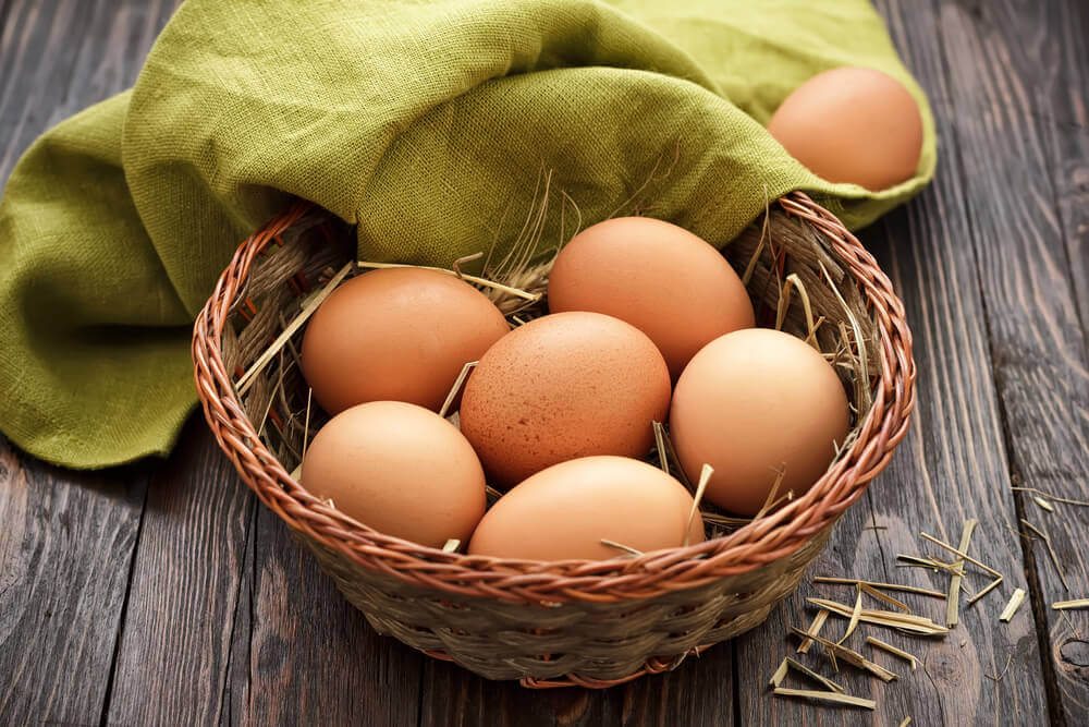 Noen egg som er en kilde til magert protein.