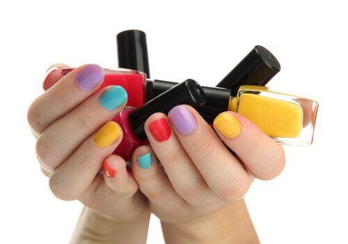 A collection of nail varnishes