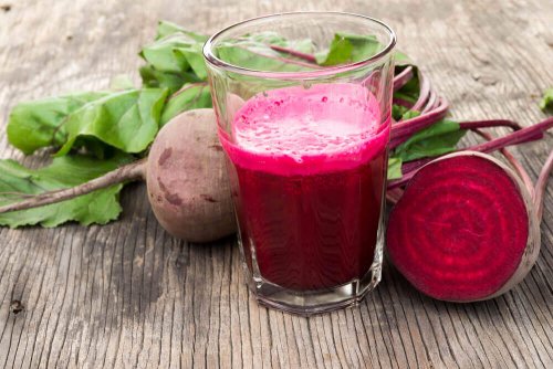 A beetroot smoothie