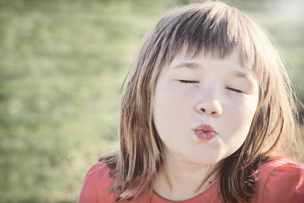 You Can't Force Children to Kiss in Greeting