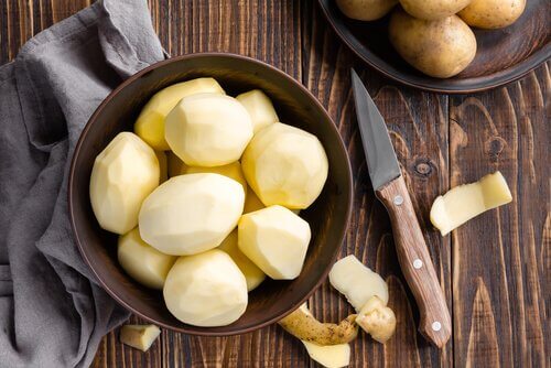 Potatoes for pote gallego.