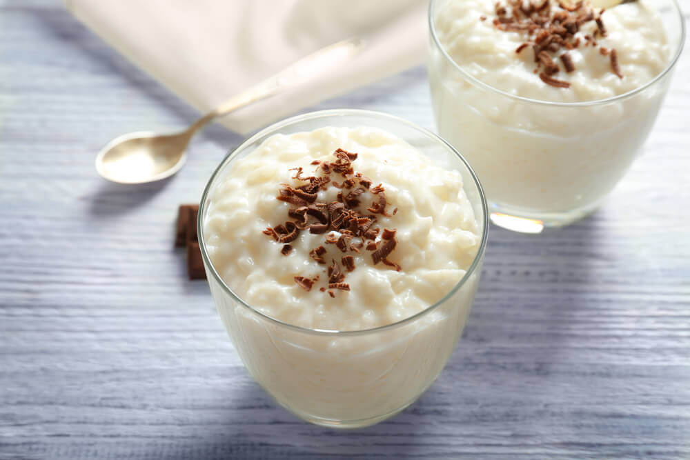 Rice pudding.