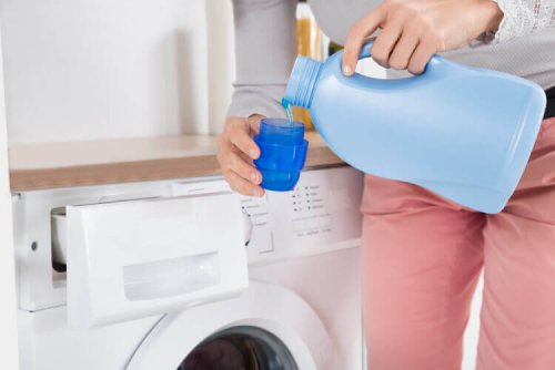 Eco-Friendly Detergent and the washing machine.