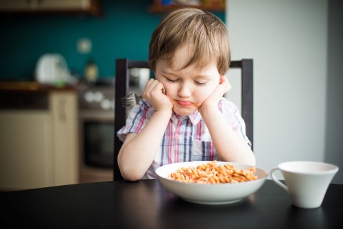 A boy that doesn't like to eat.