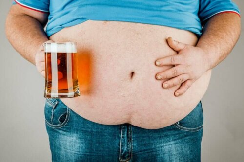 A beer belly.