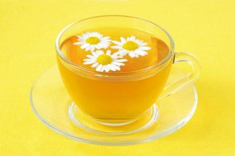 a cup of chamomile tea