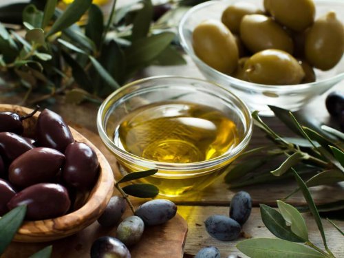 oliven og olie