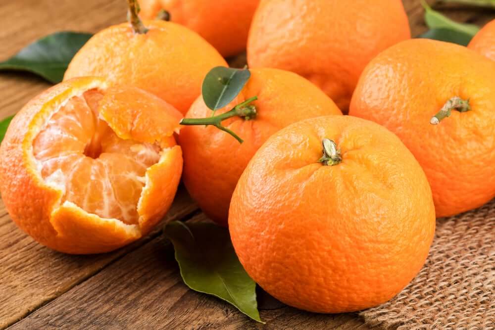A few tangerines.